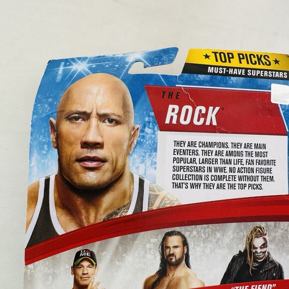 WWE Wrestling Top Picks 2022 The Rock Action Figure (Must-Have Superstars) - Picture 3 of 7
